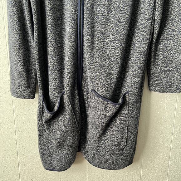 Nicole Miller Cardigan Womens Medium Full Zip Cotton Long Length Outdoor Travel - Picture 4 of 15